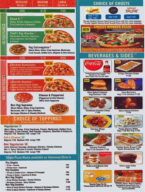 dominos mumbai menu|Order Pizza Online .